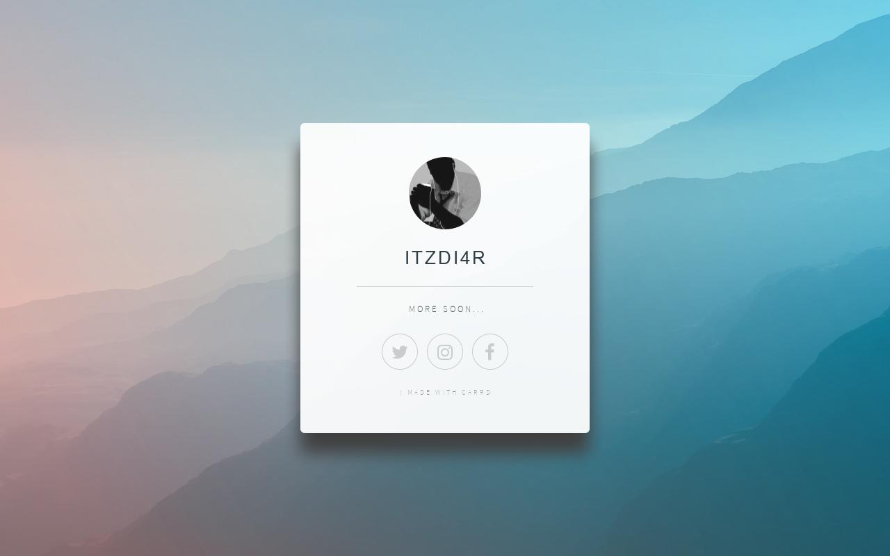 Carrd profile picture for @just